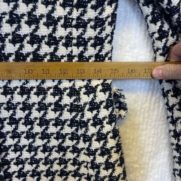 Veronica Beard Black and White Houndstooth Blazer sz 4 - Picture 9 of 14